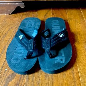 Quicksilver opened-toed flip flops size 11
